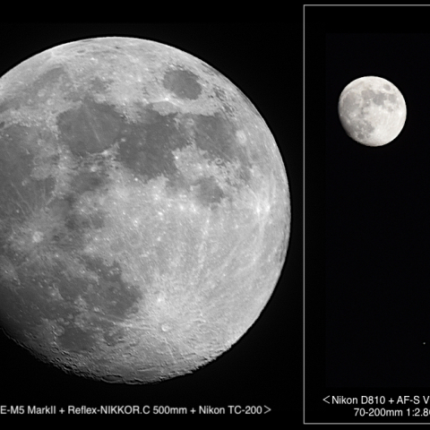 月と木星の接近（2023.11.25）