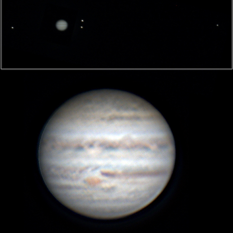 木星とガリレオ衛星（2023.12.05）