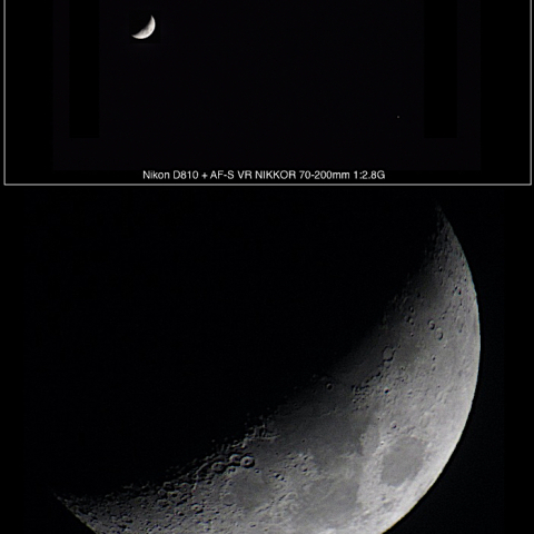 月と土星（2023.12.18）