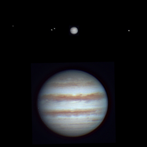 木星とガリレオ衛星（2024.1.30）