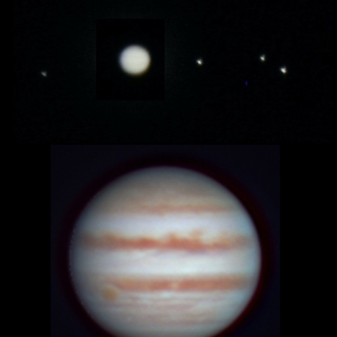 木星とガリレオ衛星（2024.2.5）