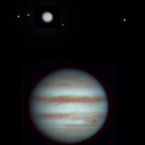 木星とガリレオ衛星（2024.2.6）