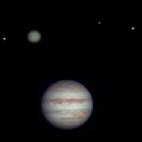 木星とガリレオ衛星（2024.2.13）