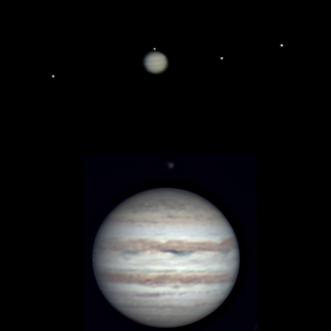 木星とガリレオ衛星（2024.2.14）