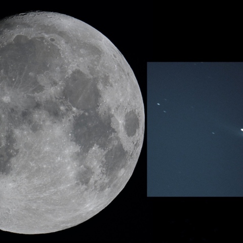 月齢13.4＆C/2023A3（Tsuchinshan-ATLAS）（2024.5.21）