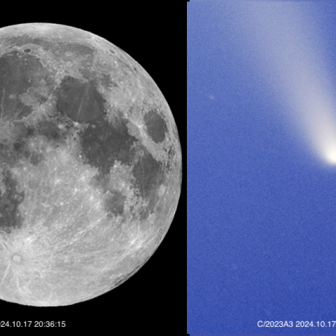 C/2023A3 紫金山・アトラス彗星＆Moon（2024.10.17）