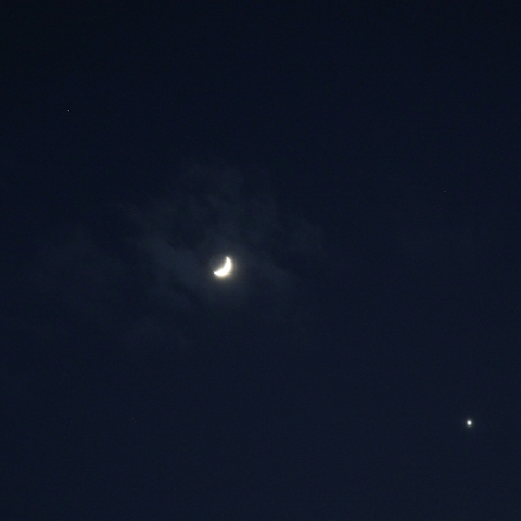  土星、月、金星並ぶ（2025.01.04）