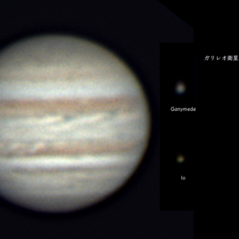 木星とガリレオ衛星（2025.01.10）