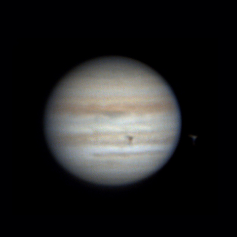 木星と衛星イオ（2025.3.25）