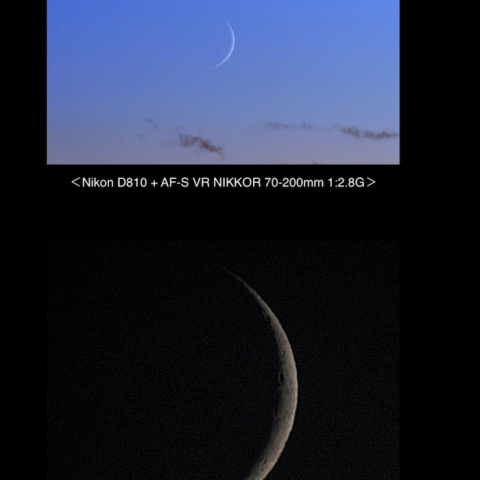 三日月（月齢2.6　2023.10.17）