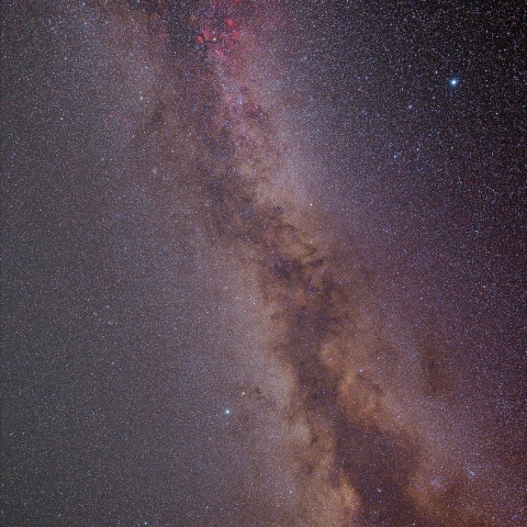 夏の大三角付近の天の川