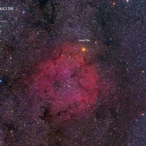 ガーネットスターとIC1396
