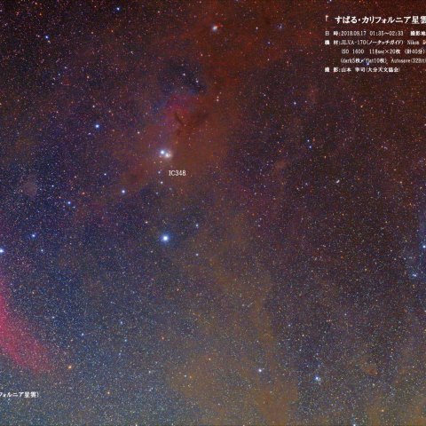 すばる・カリフォルニア星雲付近