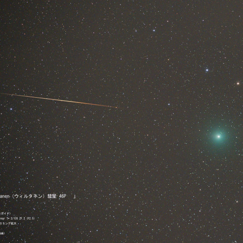 流星　と Wirtanen（ウィルタネン）彗星 46P