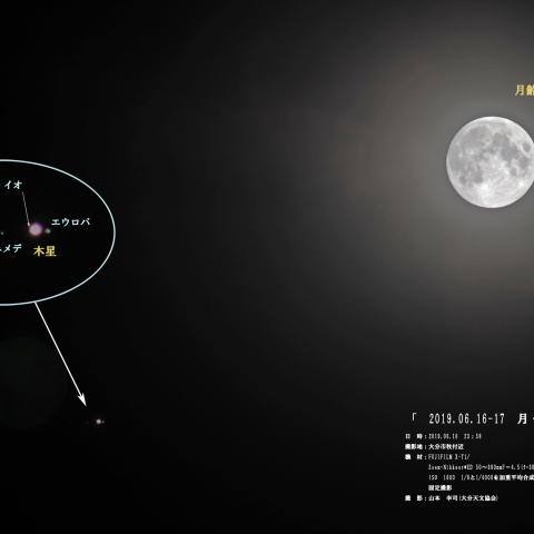 「　月と木星の大接近　」