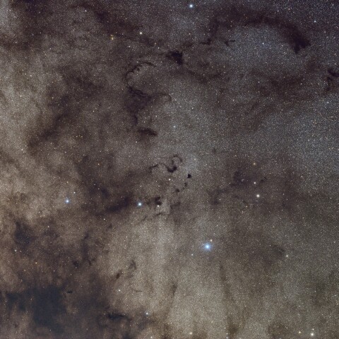 S字状暗黒星雲周辺