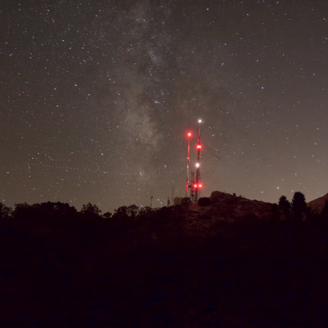 フリーモントピークに沈む天の川