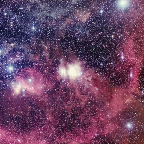 オリオン大星雲と周辺のガス