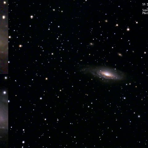 NGC 7331 と SN 2025rbs (超新星)