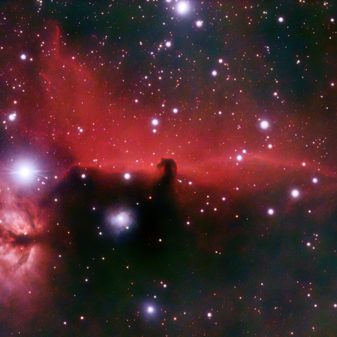 馬頭星雲と燃える木星雲