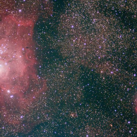 干潟星雲(M8)と三裂星雲(M20)