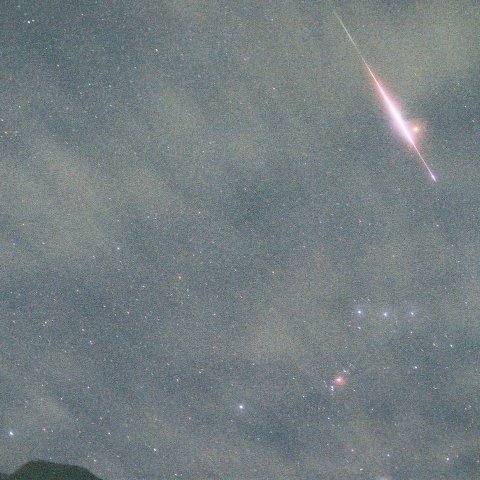 ぺテルギウスをかすめるしし座流星
