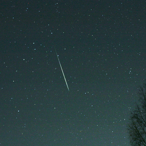 うみへび座を流れる双子座流星