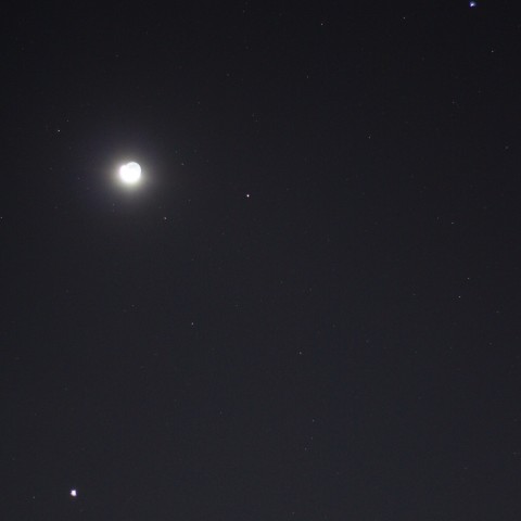 月・木星・火星の接近