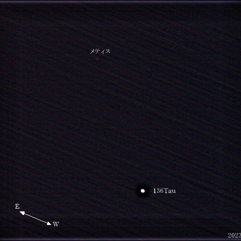 おうし座136番星に接近中の小惑星メティス