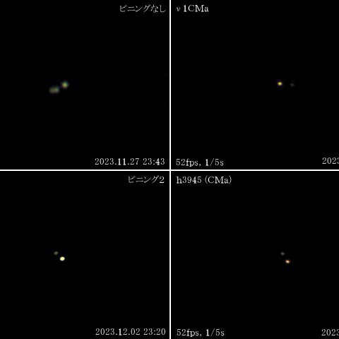 冬の重星たち(オリオン座以外)(2023年)