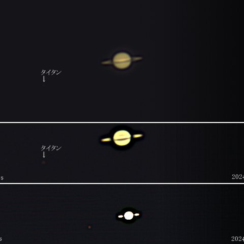 土星とタイタン
