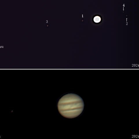 木星とおうし座108番星