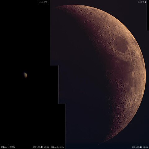 金星と月