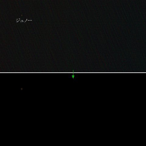 小惑星ジュノーとエリダヌス座32番星の接近