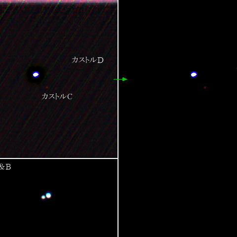 カストルCとカストルD