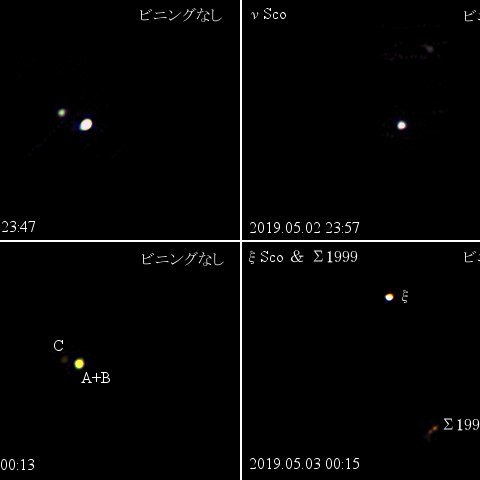 さそり座の重星たち