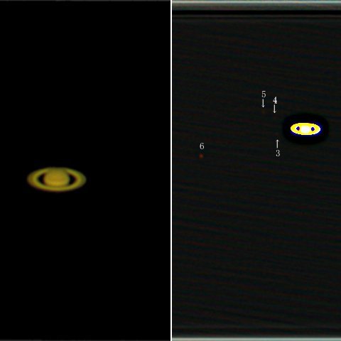 令和初の土星系4衛星撮影