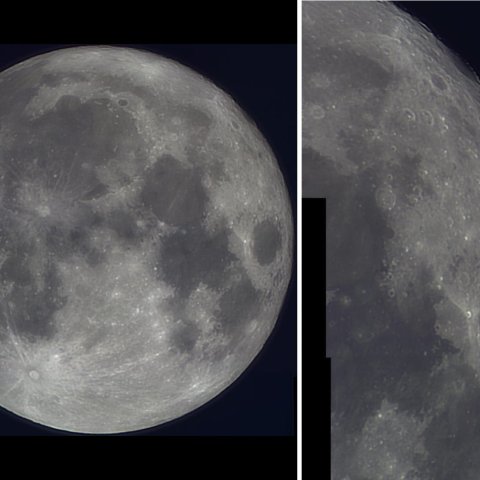 本年最遠の満月(月齢15.1)