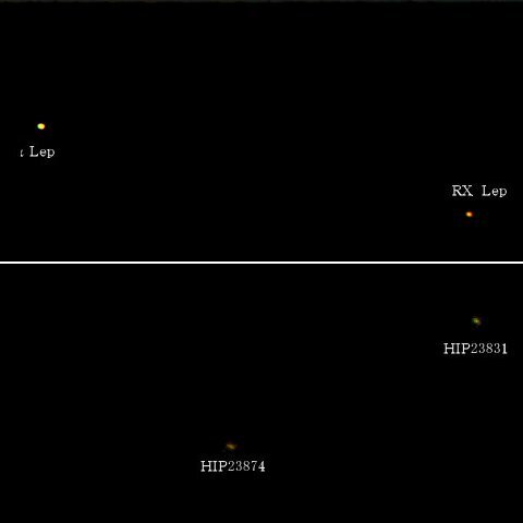 うさぎ座RXとうさぎ座ι