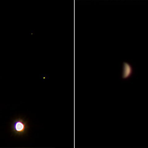 金星とアトラス、プレイオネの接近