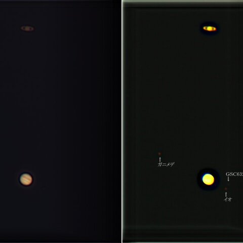 木星と土星の超接近(最接近日：その2)