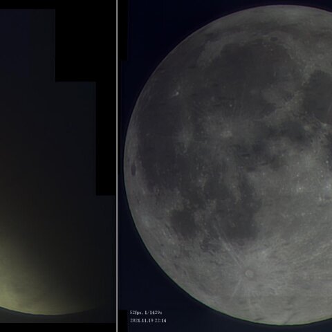 2021年11月19日の部分月食