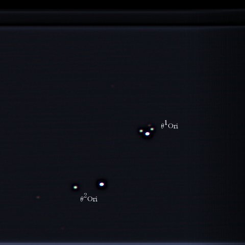 オリオン座θ1とθ2
