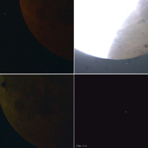 皆既月食中の天王星食