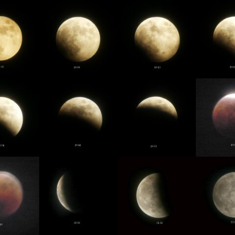 2022年11月8日の皆既月食