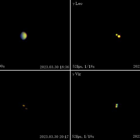 復活のファーストライト(金星,γLeo,γVir,35Sex)