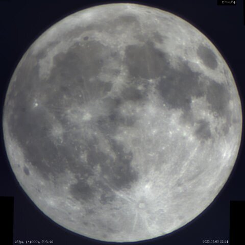 半影月食開始の約2時間前の満月