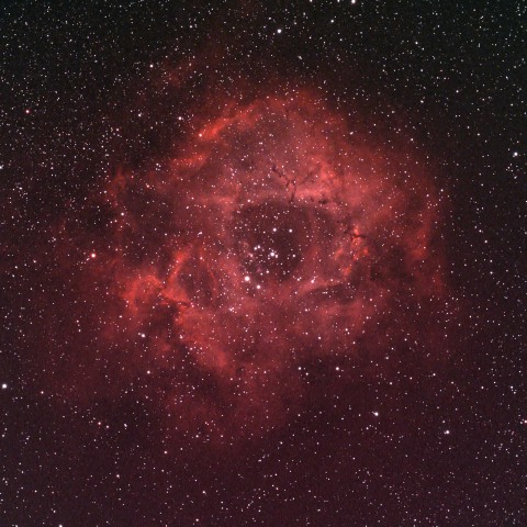 光害地でのバラ星雲