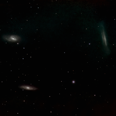 しし座3重銀河　光害地