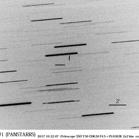 恒星間天体 1I/2017 U1 ('Oumuamua)